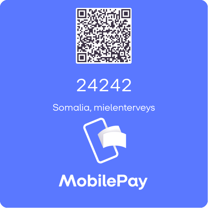 QR-koodi, jossa MobilePay-numero 24242.